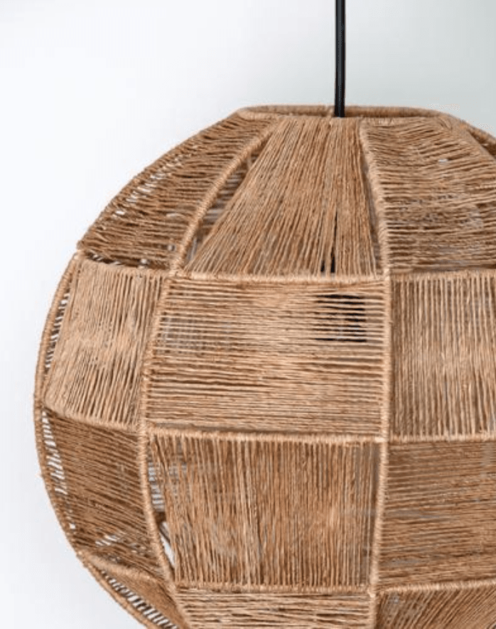 Jute weave light shade - Stacks Furniture Store