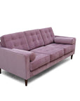 Chanel sofa in plush violet 