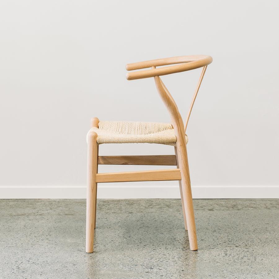Wishbone dining chair in beech