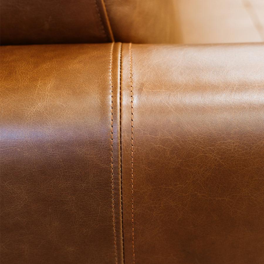 Tango leather sofa in settler tapa