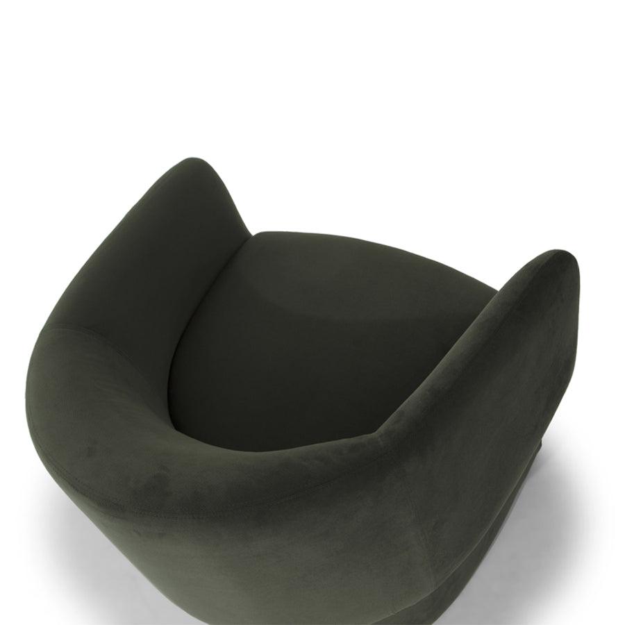 Odyssey armchair in forest green