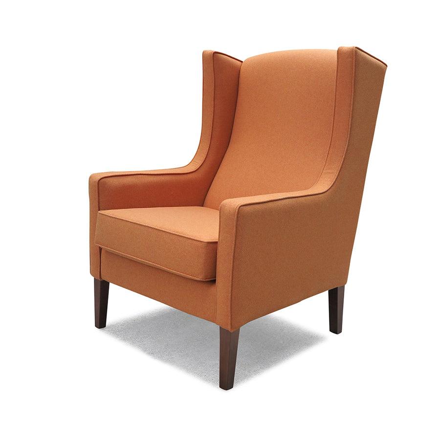 Partridge armchair in octavius marmalade