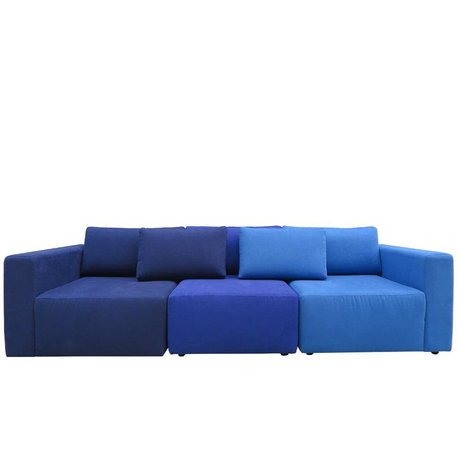Vito 3 piece modular sofa in ashcroft ombre