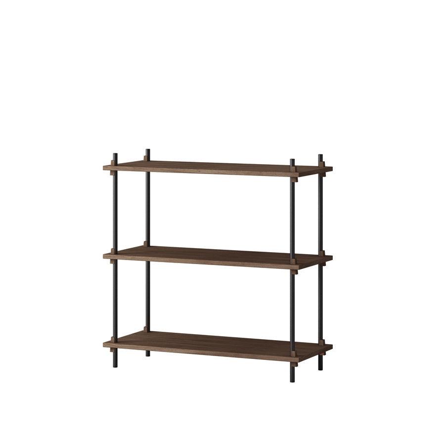 Moebe Shelving System - Low Walnut