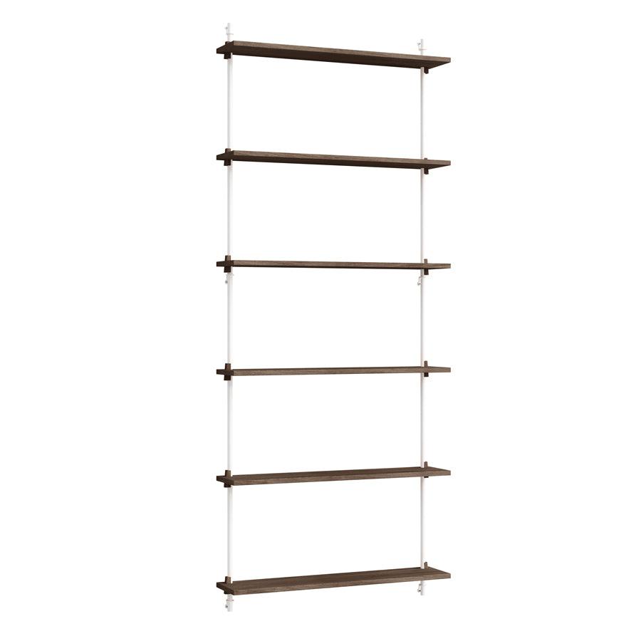 Moebe Wall Tall Shelf System - Walnut