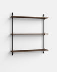 Moebe Wall 3 Shelf System - Walnut|