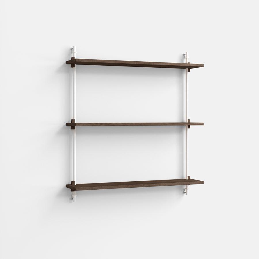 Moebe Wall 3 Shelf System - Walnut