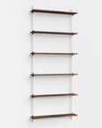Moebe Wall Tall Shelf System - Walnut