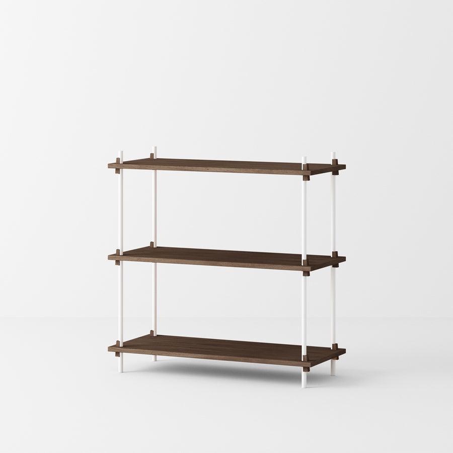 Moebe Shelving System - Low Walnut