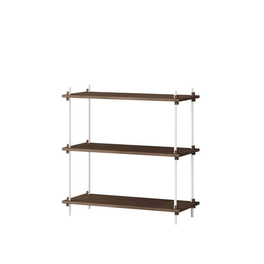 Moebe Shelving System - Low Walnut