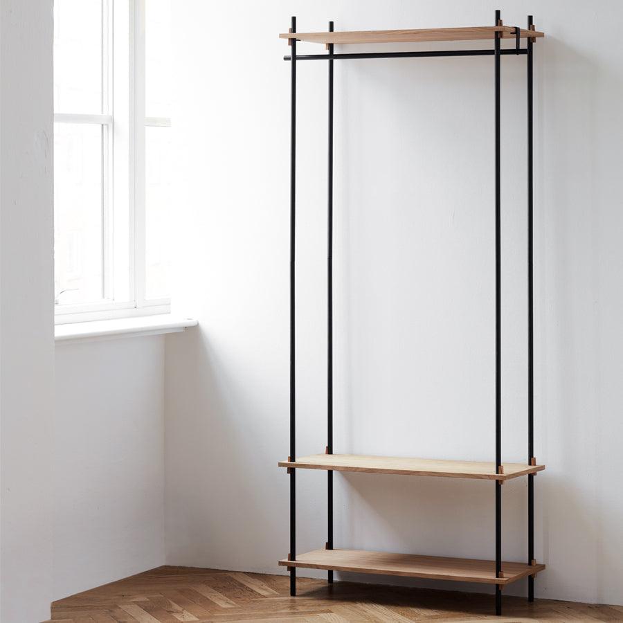 Moebe Shelving System Oak - Wardrobe B