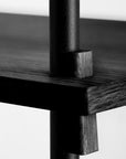 Moebe Shelving System - 850 mm Leg Set - Black - Stacks Furniture Store