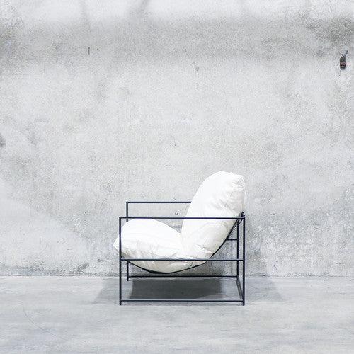 metal frame armchair 