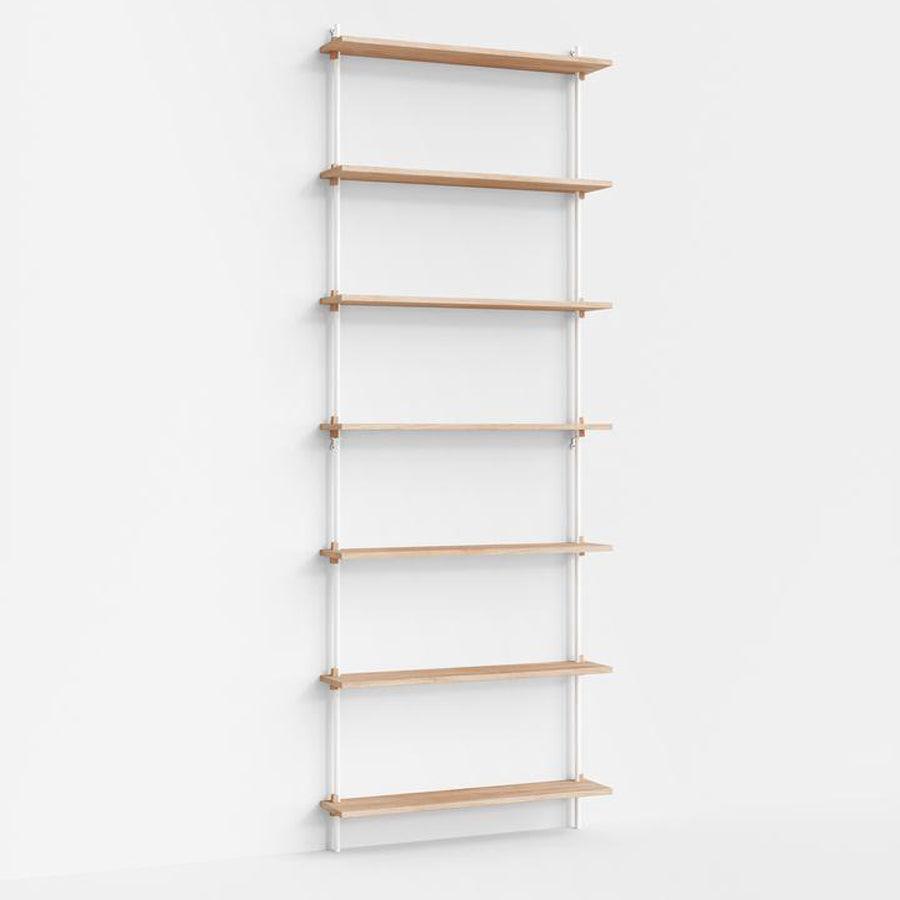 Moebe Wall Tall Shelf System - Oak B