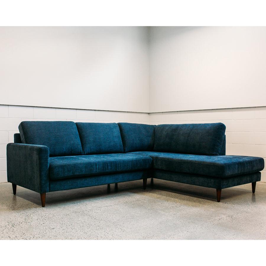 Voyager modular sofa - 2.5 seat & Corner Chaise - Copeland 'Ink'